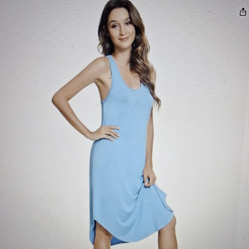 Light Blue Sleeveless Nightgown